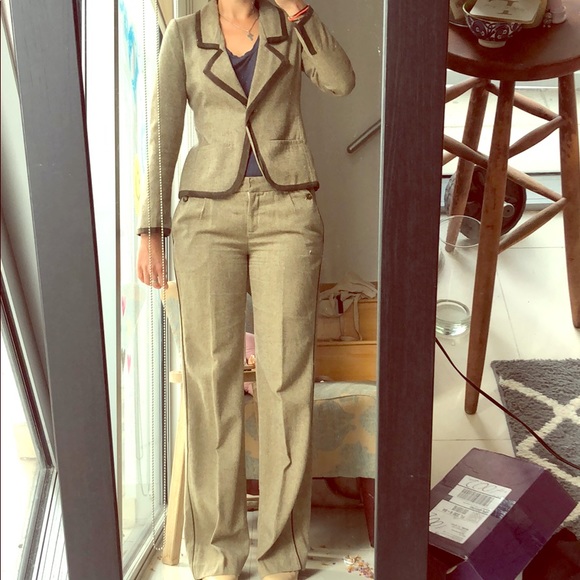 Charlotte Ronson sz 4 herringbone blazer - Picture 1 of 6